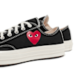 Comme des Garcons Play Small Red Heart Chuck Taylor All Star '70 Low schwarz 85445 5