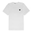 Comme des Garcons Play Black Heart T-Shirt White weiß 87587 1