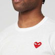 Comme des Garcons Play Small Red Heart T-Shirt White white 88646 5