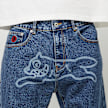 ICECREAM Running Dog Lazer Drip Denim Pant bleu 89173 5