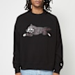 ICECREAM Woodgrain Running Dog Crewneck zwart 90056 2