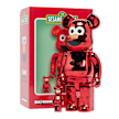 Medicom Bearbrick Elmo Chrome Ver. 100% & 400% multi-colour 90368 4