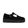 Clarks Originals Wmns Trek Wedge T-Bar Suede schwarz 87302 2