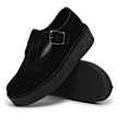 Clarks Originals Wmns Trek Wedge T-Bar Suede schwarz 87302 7
