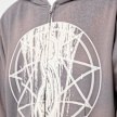Pleasures x Slipknot Nonagram Zip Hoodie gris 86281 5