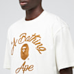 A Bathing Ape Chain Stitch College Relaxed Fit Tee beige 90443 5