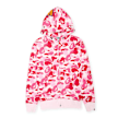 A Bathing Ape ABC Camo Crystal Stone Shark Full Zip Hoodie pink light pink 89413 1