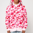 A Bathing Ape ABC Camo Crystal Stone Shark Full Zip Hoodie pink light pink 89413 2