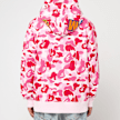 A Bathing Ape ABC Camo Crystal Stone Shark Full Zip Hoodie pink light pink 89413 4