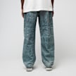 A Bathing Ape Fake Print Sta Loose Fit Denim Pants blauw 89836 4