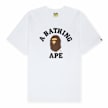 A Bathing Ape&nbsp; College Tee blanc 87769 1