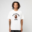 A Bathing Ape&nbsp; College Tee blanc 87769 2