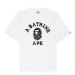 A Bathing Ape College Monogram College Relaxed Fit Tee white 87770 1