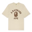 A Bathing Ape College Monogram College Relaxed Fit Tee beige 89869 1