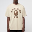 A Bathing Ape College Monogram College Relaxed Fit Tee beige 89869 2