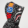 A Bathing Ape Neon Camo Shark Full Zip Hoodie black camouflage 86282 9