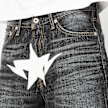 A Bathing Ape&nbsp; Twin Sta Relaxed Fit Denim Shorts gris 89402 5