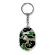 A Bathing Ape ABC Camo Ape Head Acrylic Keychain green Undefined Color 90757 1