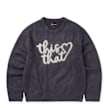 thisisneverthat Heart Logo Knit Sweater purple grau 86283 1