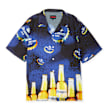 Pleasures Cerveza Camp Shirt blue blau 90181 1