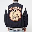 ICECREAM Collegiate Patch Varsity Jacket blue 87793 4