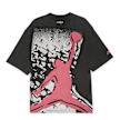 Jordan M J Nc Reissue Ovsz Ss Crew black/gym red/gym red zwart 91501 1