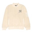 New Era Wmns MLB New York Yankees OS Sherpa Bomber Jacket beige 90216 1