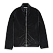 Our Legacy Shrunken Fullzip Polo Velour grijs 86654 1