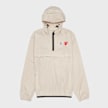Comme des Garcons Play&nbsp; K-Way Full Zip Jacket Red Emblem beige 88892 1
