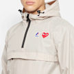Comme des Garcons Play K-Way Full Zip Jacket Red Emblem beige 88892 5