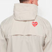 Comme des Garcons Play&nbsp; K-Way Full Zip Jacket Red Emblem beige 88892 8