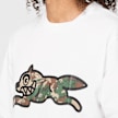 ICECREAM&nbsp; Woodland Camo Running Dog T-Shirt blanc 91440 5