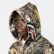A Bathing Ape&nbsp; Tree Edge Camo Shark Relaxed Fit Full Zip Hoodie M camouflage 86004 8
