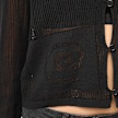 Brain Dead Mesh Knit Spiral Cardigan noir 90598 6