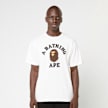 A Bathing Ape College Tee M white 92411 2