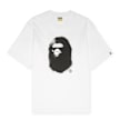 A Bathing Ape&nbsp; Spray Print Ape Head Relaxed Fit Tee #2 M blanc 92420 1
