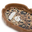 A Bathing Ape Wild Leopard Pattern Ape Head Ashtray M beige 92430 3