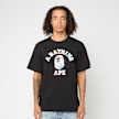 A Bathing Ape Art Camo College Tee M schwarz 92454 2