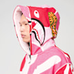A Bathing Ape Mega ABC Camo Double Shark Relaxed Fit Full Zip Hoodie rosa 92453 3