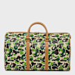 A Bathing Ape ABC Camo PU Ostrich Boston Bag M Grün 92461 3