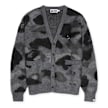A Bathing Ape&nbsp; Color Camo Mohair Knit Cardigan M noir 92471 1