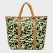 A Bathing Ape&nbsp; ABC Camo PU Ostrich Tote Bag M vert 92475 3