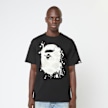 A Bathing Ape City Camo Painting Ape Head Tee black 93325 2