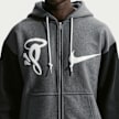 Nike x Central Cee Solo Swoosh Fleece Hoodie "Syna World" grau 94091 3