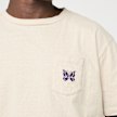 Needles&nbsp; Butterfly embroidered T-shirt beige 95827 3