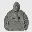 Umbro by Slam Jam Royal Arms Zip Masked Hoodie grijs 95894 1