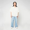 AMI PARIS SS Boxy Shirt Camp Collar Embossed ADC white 95928 2