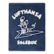 solebox x Lufthansa Blanket blauw 99196 1