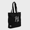 New Era MLB Light Canvas Tote Bag New York Yankees schwarz 99228 2