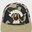 A Bathing Ape 1st Camo College Embrodery Patched Mesh Cap beige 99544 4